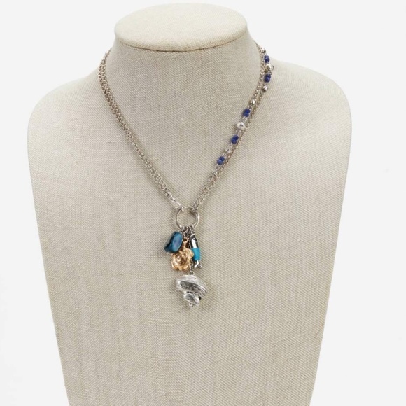 J. Jill NEW Rising Tides Cluster Necklace NWT - Picture 3 of 9